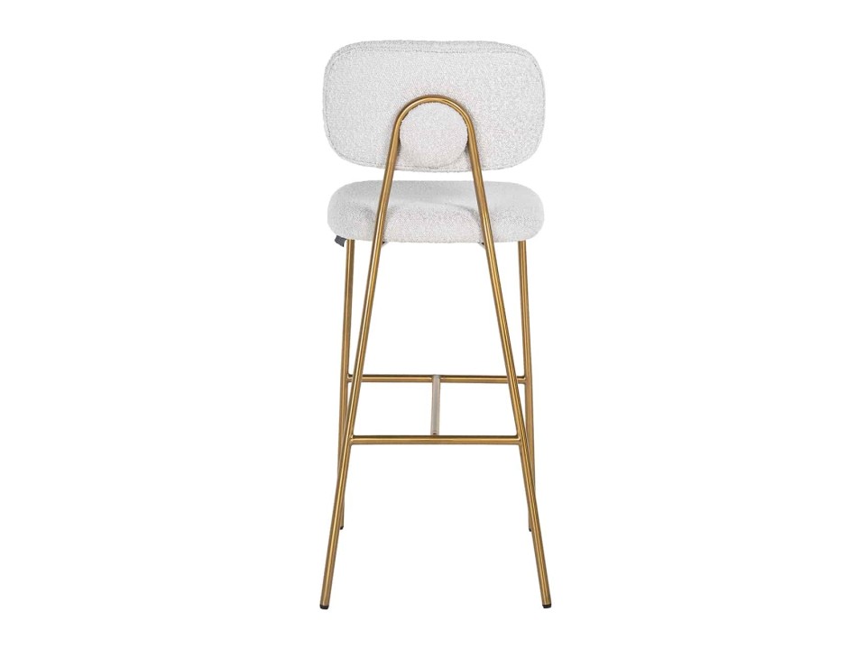 RICHMOND krzesło barowe XENIA WHITE BOUCLÉ białe - Richmond Interiors